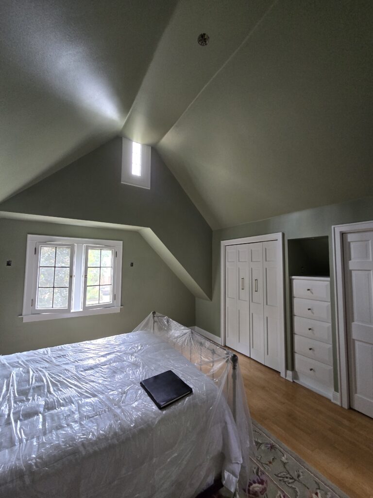 Enamel trim and new hardware installation