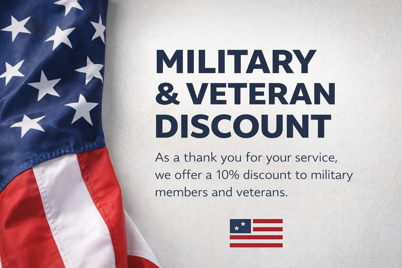 Expert Painting LLC military and veteran discount appreciation