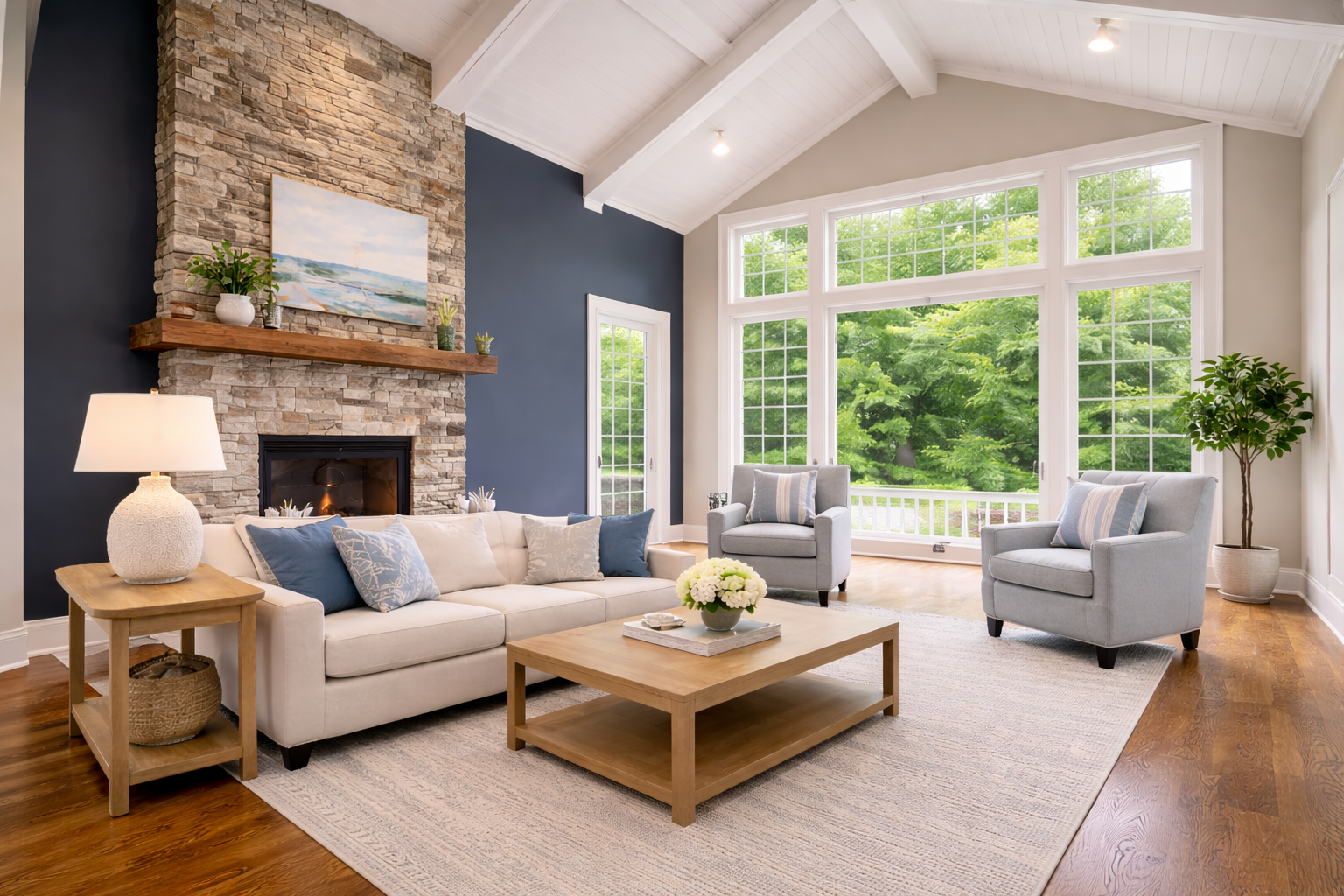 Freshly painted interior in Greendale WI home with clean walls and trim by Expert Painting LLC