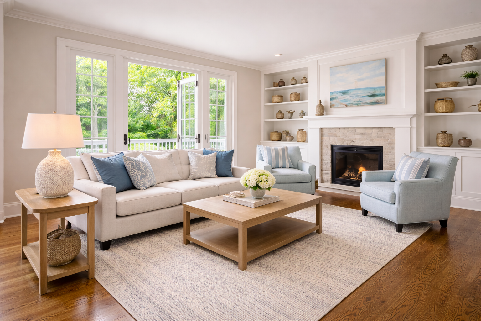 Freshly painted interior room in South Milwaukee WI home with clean walls and trim by Expert Painting LLC