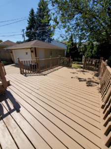 2 coats of SuperDeck semi-solid applied.
