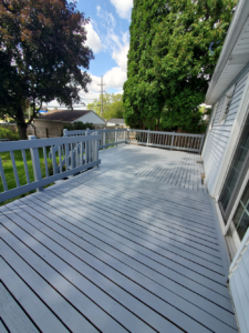 Applied 2 coats of SuperDeck semi-solid stain.