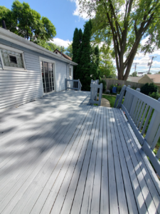 2 coats of SuperDeck semi-solid finish applied.