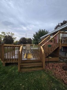 Back deck repaired and restored.