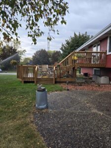 Back deck repairs completed and refreshed.