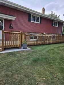 Front deck repair completed.