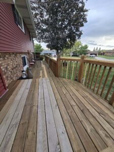 Front deck repaired and restored.