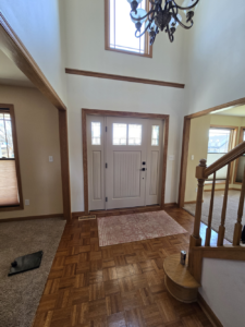 Front Door Refinishing with 2 Coats of Emerald Urethane Enamel