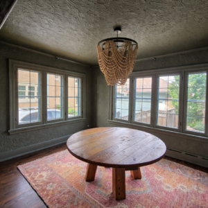 Color Drenched Dining Room with Enamel Accents Color Drenched Dining Room with Enamel Accents